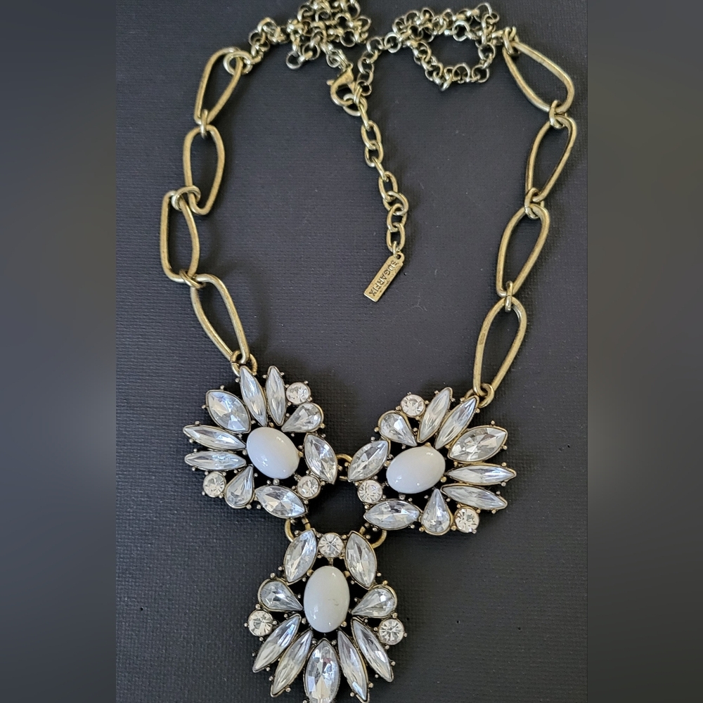 Baublebar Flower Rhinestone Statement Necklace - image 2